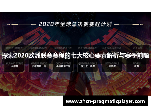 探索2020欧洲联赛赛程的七大核心要素解析与赛季前瞻